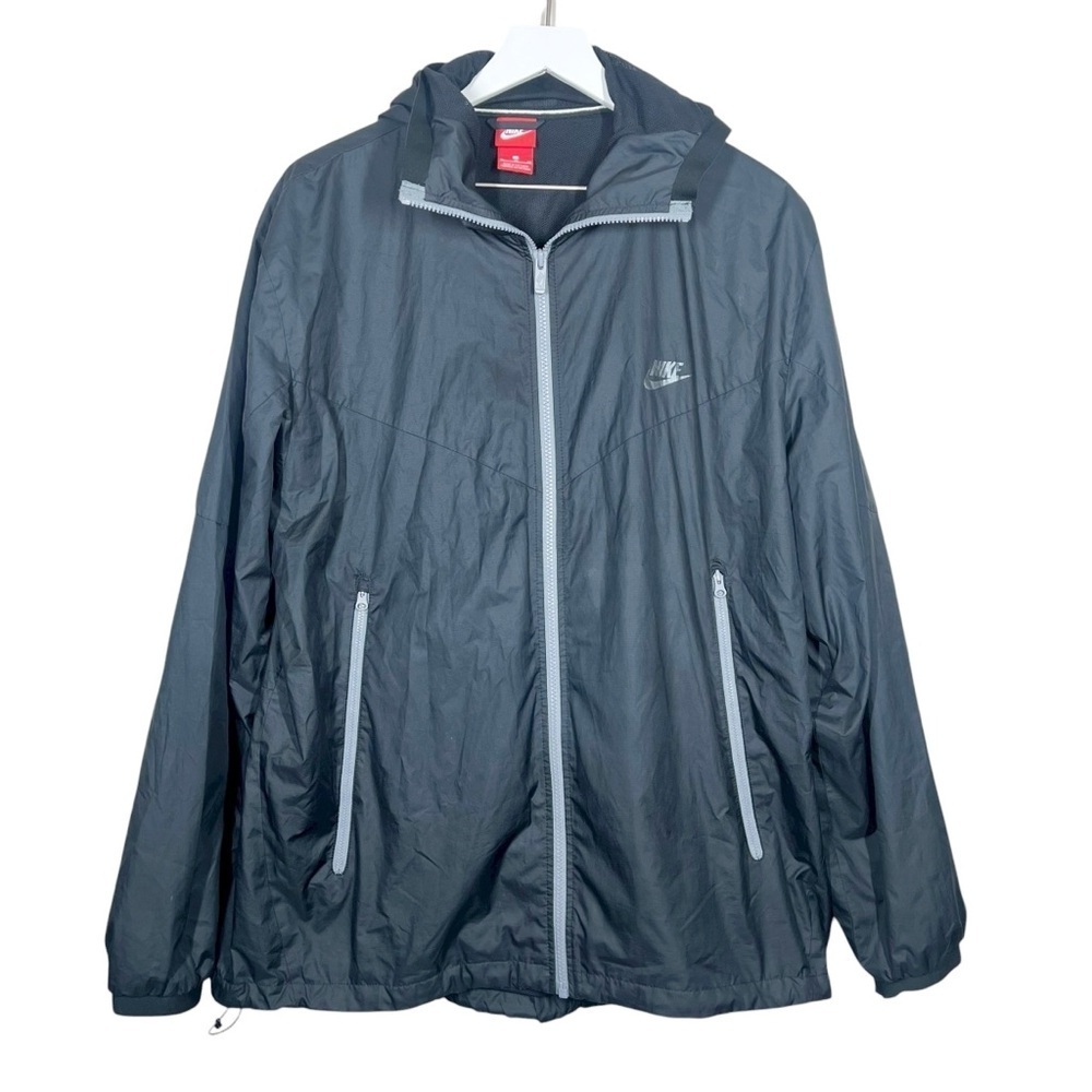 Nike Sportswear Windrunner Men's Black Hooded Full Zip Jacket XL Lightweight